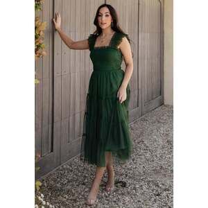 Baltic Born Emma Smocked Tulle Dress | Green Size L